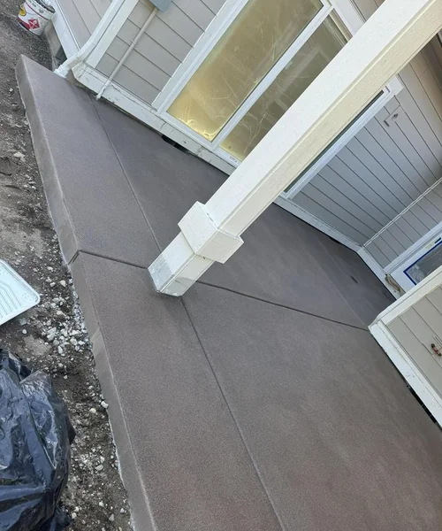Sand Finish Back Patio in Edgewood